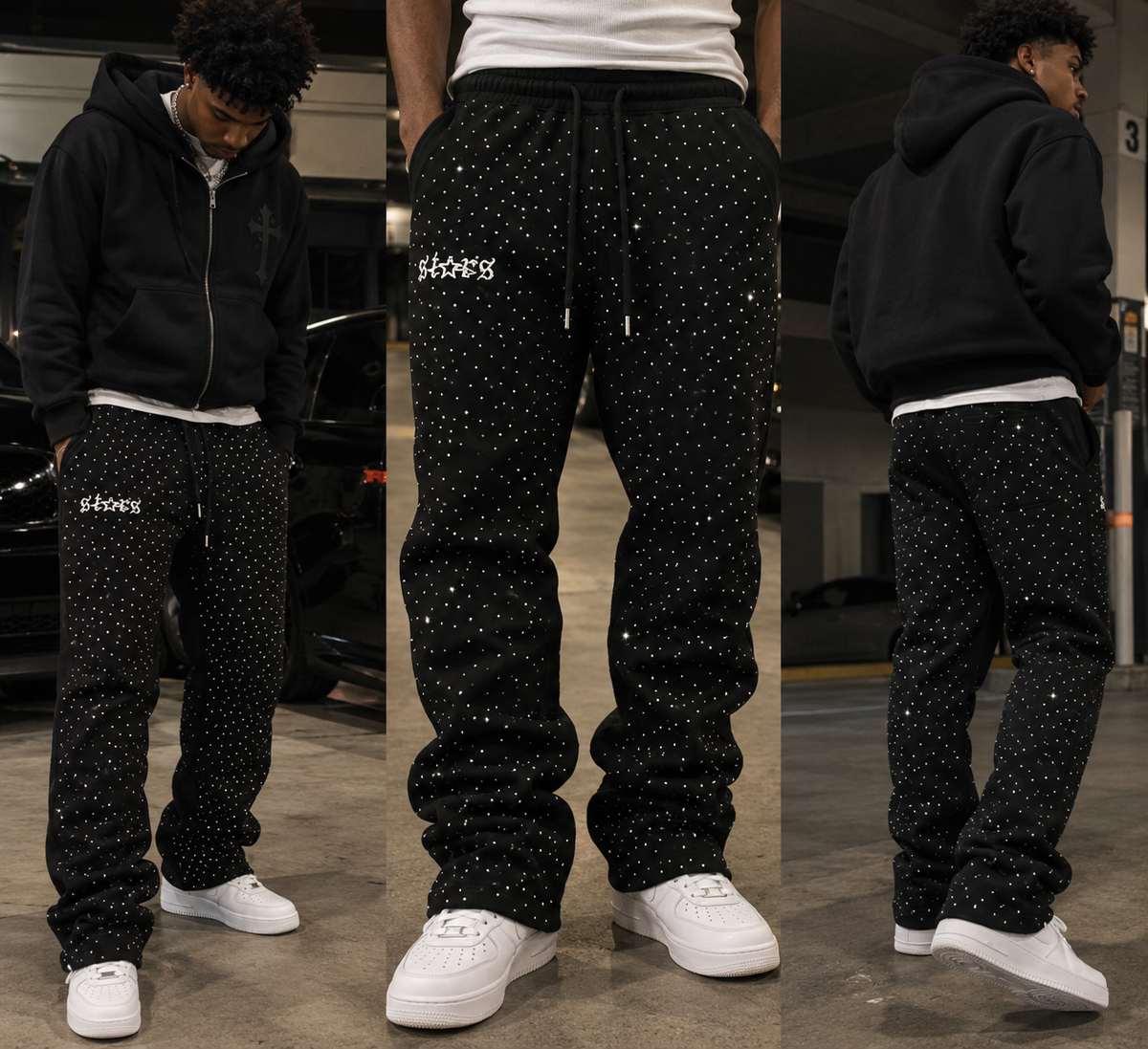 Black! Autumn 2 Piece Loose fit outfit