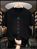 BLACK - Smooth style Breathable TShirt