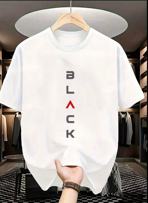 BLACK - Smooth style Breathable TShirt